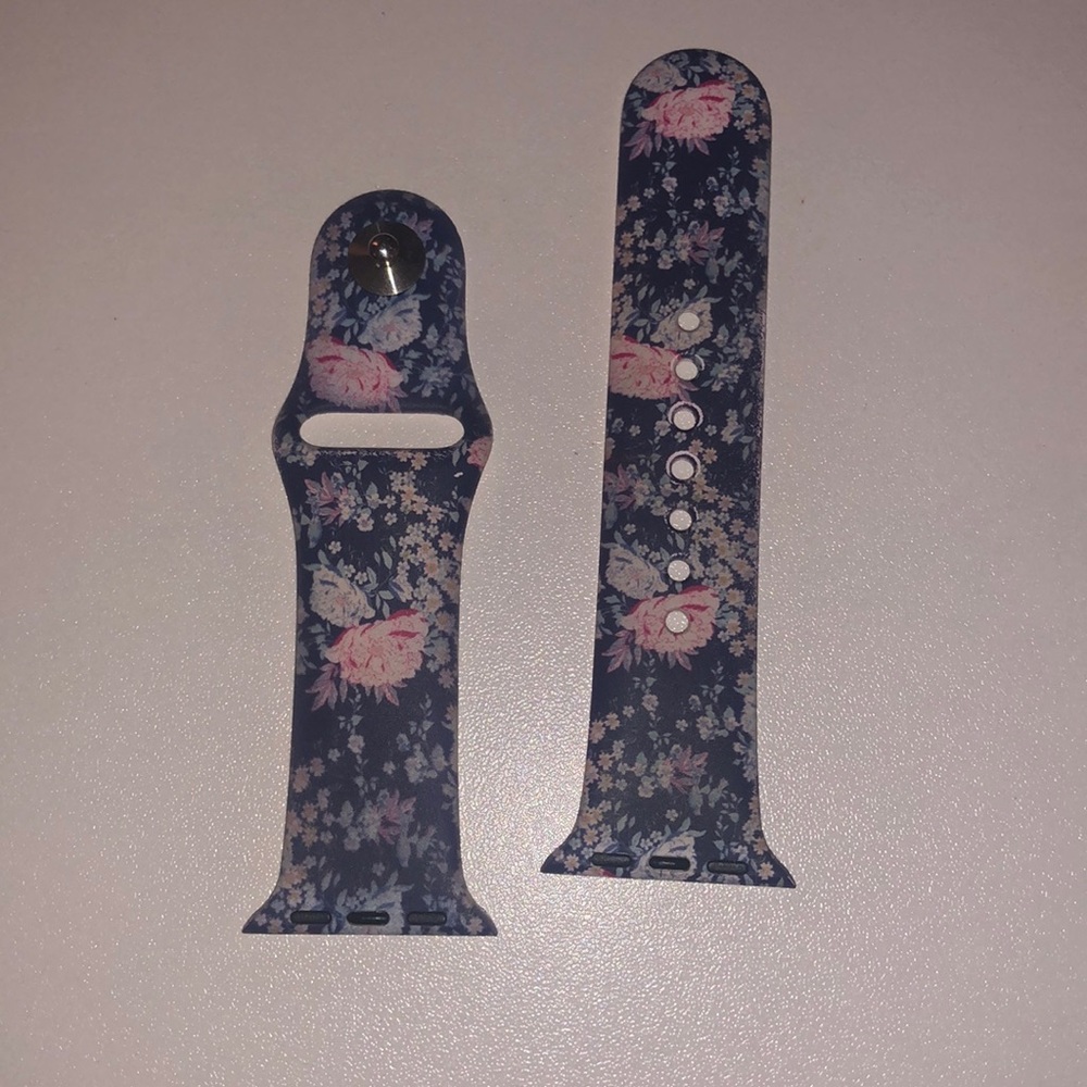Navy Floral Band for Apple Watch